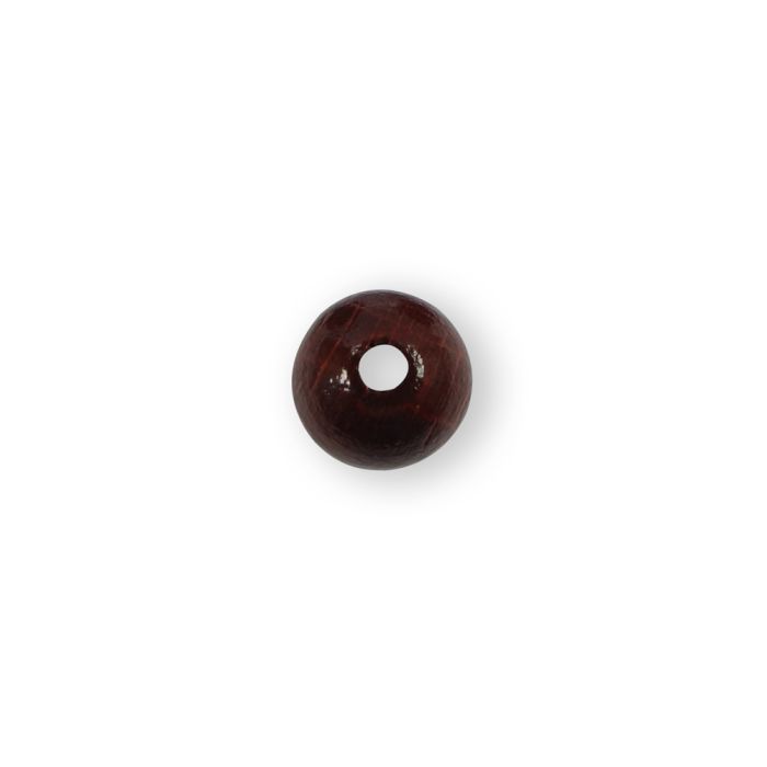 Holzperle rund rotbraun 8 mm Lochgröße 2,2 mm 0850-08685 4016490686385  