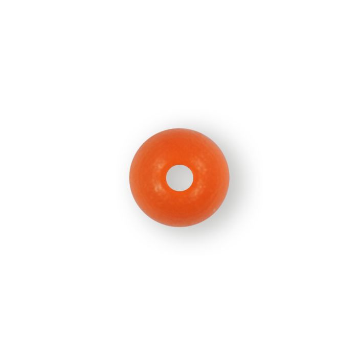 Holzperle rund orange 10 mm Lochgröße 2,4 mm