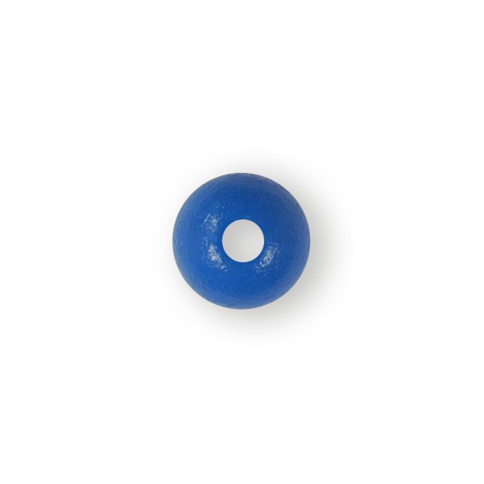 Holzperle rund hellblau 10 mm Lochgröße 2,4 mm 60 St 0850-10055 4016490046516  