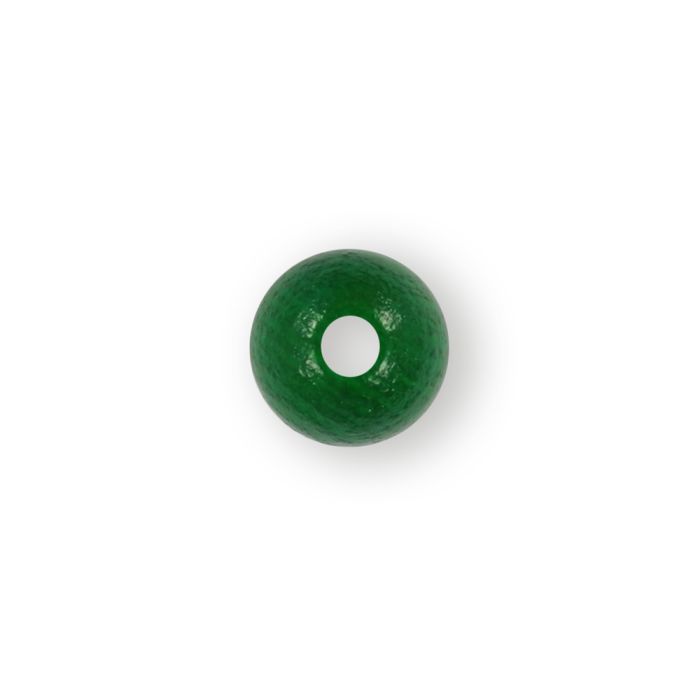 Holzperle rund dunkelgrün 10 mm Lochgröße 2,4 mm 60 St 0850-10085 4016490041979  