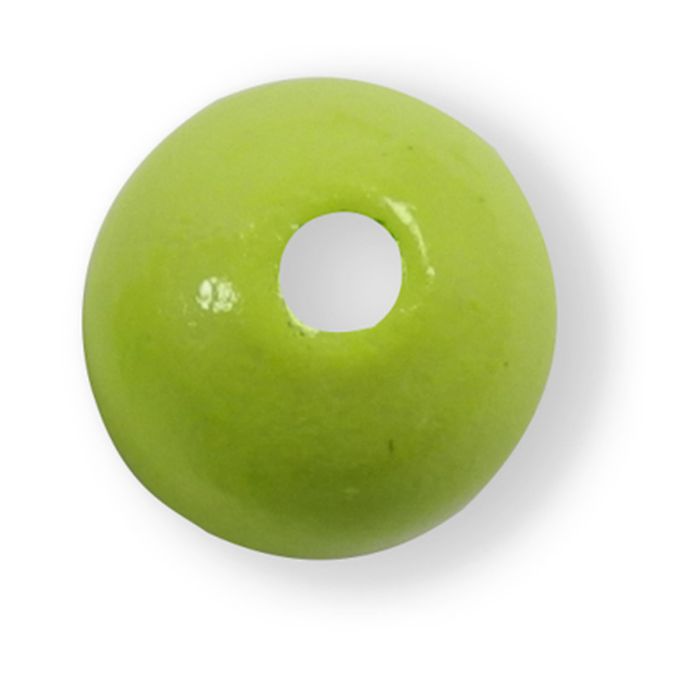 Holzperlen rund 10 mm Lemon – 50 Stück
