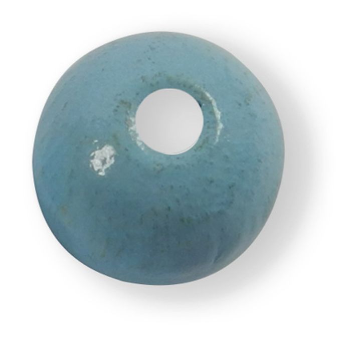Holzperlen rund 10 mm Pastellblau – 50 Stück