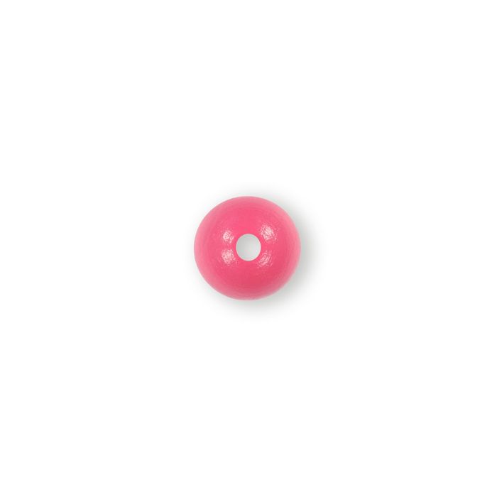 Holzperle rund rosa 12 mm Lochgröße 2,5 mm 0850-12115 4016490042143  