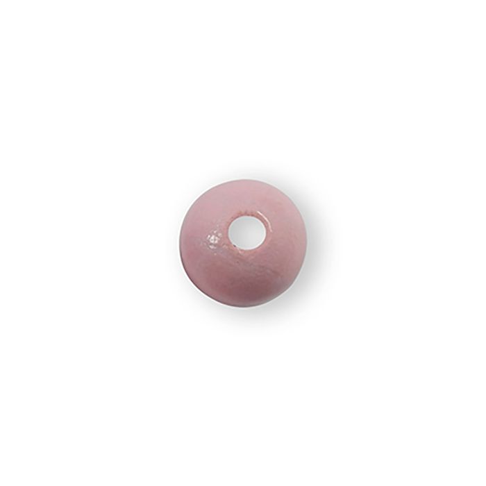 Holzperle rund hellrose 12 mm Lochgröße 2,5 mm 0850-12595 4016490686699  