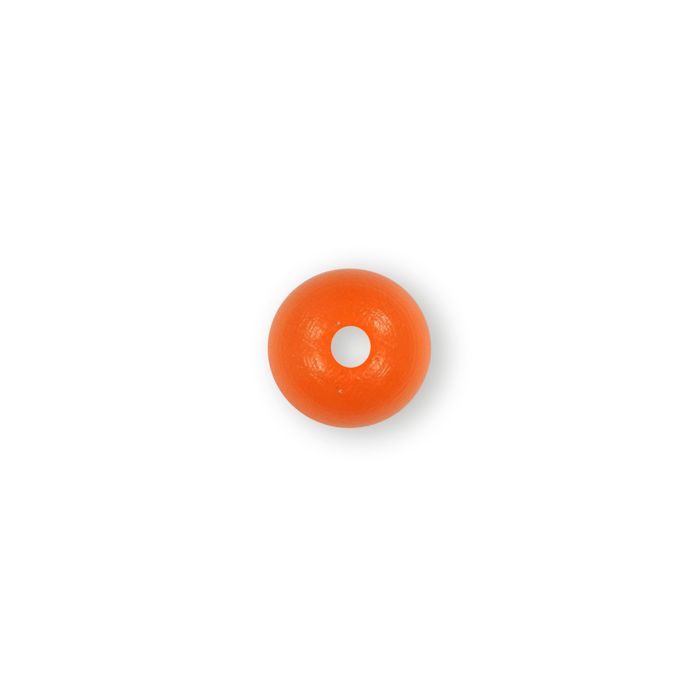 Holzperle rund orange 14 mm Lochgröße 2,7 mm