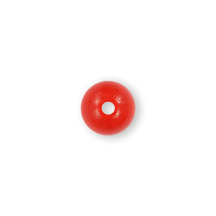Holzperle rund rot 14 mm Lochgröße 2,7 mm 0850-14045 4016490042211  