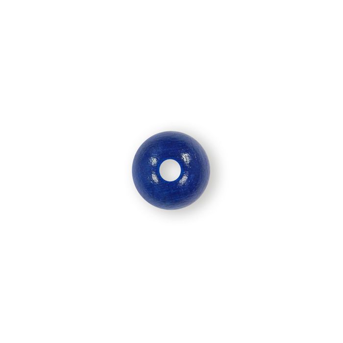 Holzperle rund marine 14 mm Lochgröße 2,7 mm 0850-14065 4016490042235  