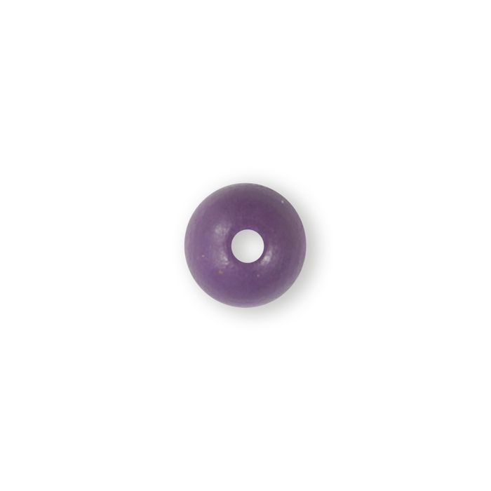Holzperle rund lila 14 mm Lochgröße 2,7 mm 0850-14125 4016490042297  