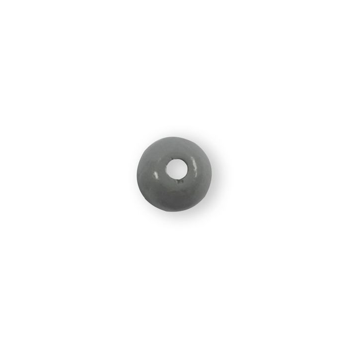 Holzperle rund hellgrau 14 mm Lochgröße 2,7 mm 0850-14665 4016490710042  