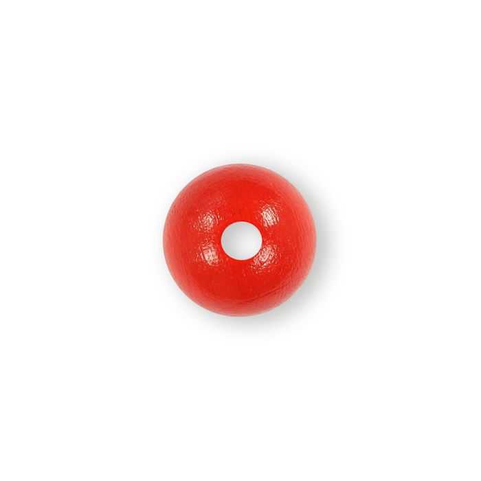Holzperle rund rot 16 mm Lochgröße 2,9 mm 0850-16045 4016490042358  