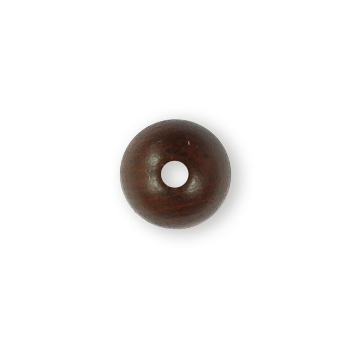 Holzperle rund braun 16 mm Lochgröße 2,9 mm 0850-16095 4016490042402  