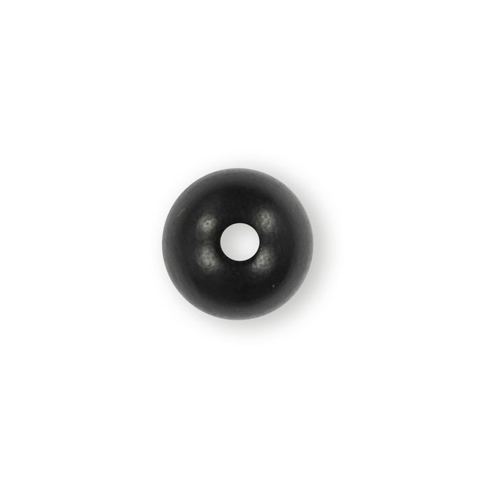 Holzperle rund schwarz 16 mm Lochgröße 2,9 mm 0850-16105 4016490042419  