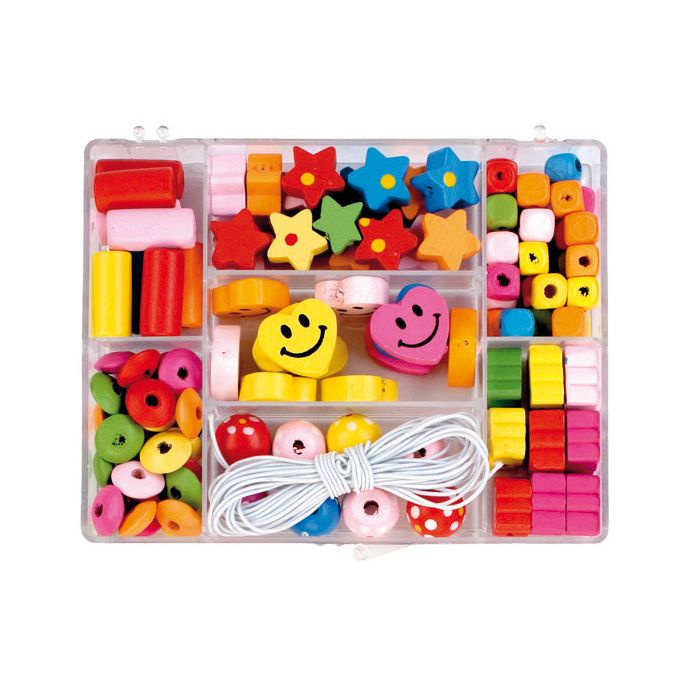 Holzperlen mix bunt 5Boxen 0855-151 4016490509882  