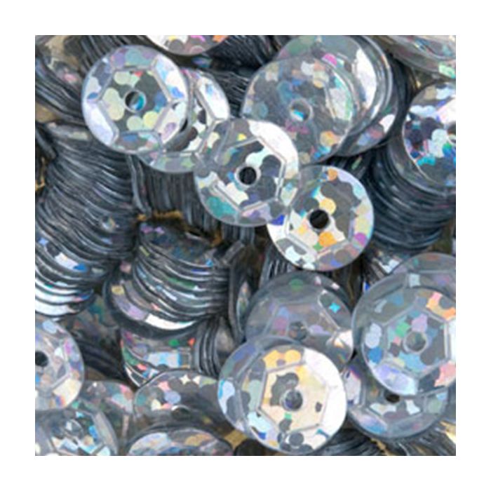 3000 Pailletten 6mm silber 30gr. SB gewölbt Nähen, Basteln, Verzieren und Dekorieren