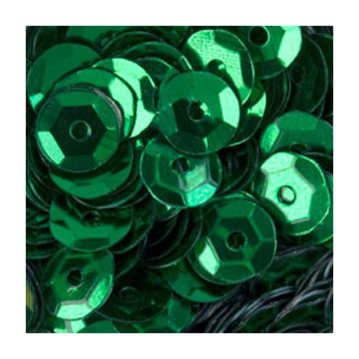 3000 Pailletten 6mm emerald 30gr. SB gewölbt Nähen, Basteln, Verzieren und Dekorieren