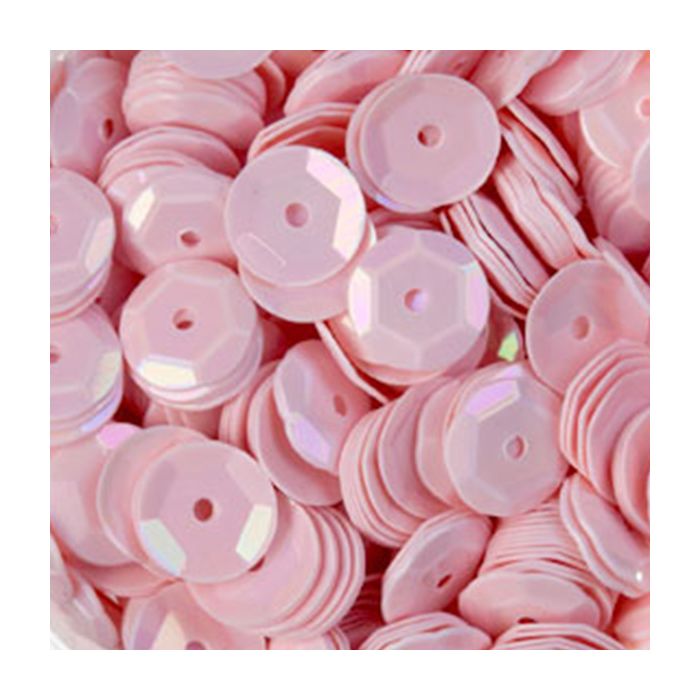 3000 Pailletten 6mm rosa AB 30gr. SB gewölbt Nähen, Basteln, Verzieren und Dekorieren, Bild 1 von 2