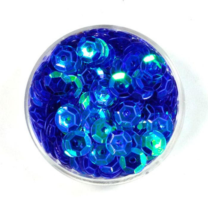 Paillettenschüssel transp. AB hellblau 6 mm 0872-06326 4016490638490  