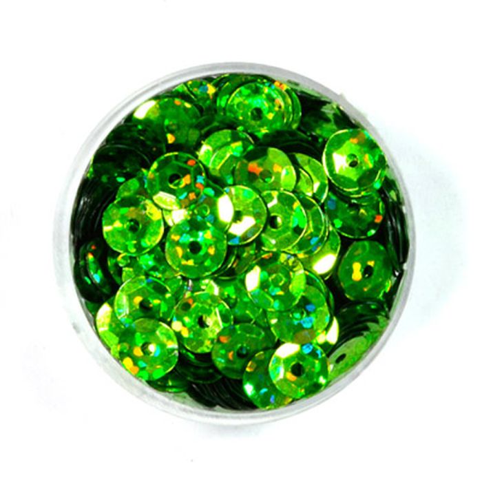 Paillettenschüssel flitter hellgrün 6 mm 0872-06396 4016490639992  