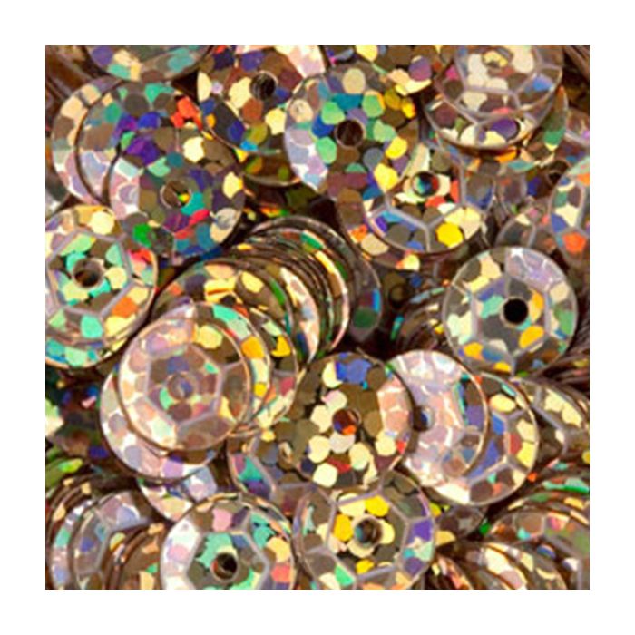 3000 Pailletten 6mm flitter gold 30gr. SB gewölbt Nähen, Basteln, Verzieren und Dekorieren, Bild 1 von 2