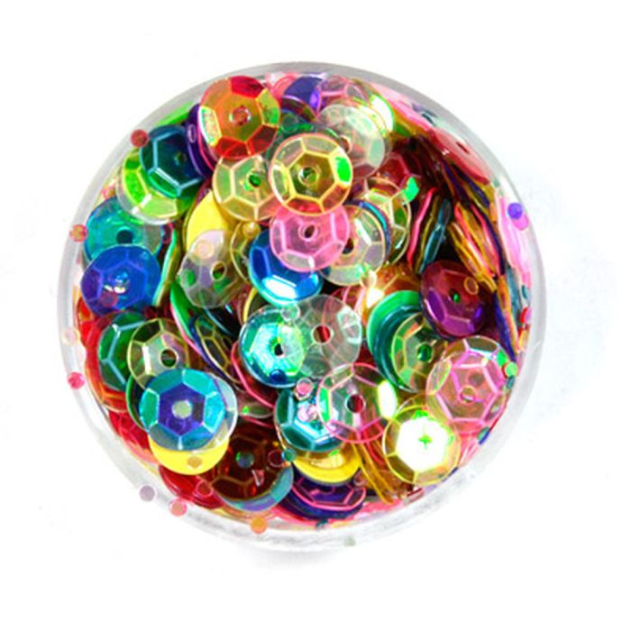 Paillettenschüssel transp. AB Mix 6 mm 0872-06606 4016490640080  