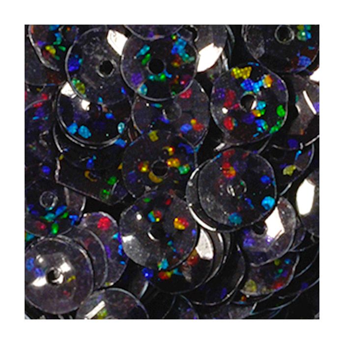 3000 Pailletten 6mm flitter schwarz 30gr. SB gewölbt Nähen, Basteln, Verzieren und Dekorieren, Bild 1 von 2