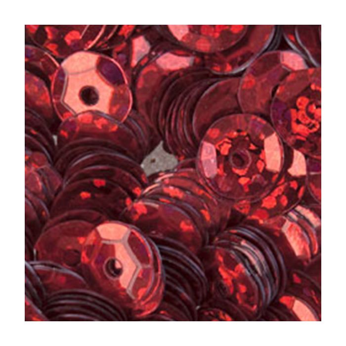 3000 Pailletten 6mm flitter rot 30gr. SB gewölbt Nähen, Basteln, Verzieren und Dekorieren, Bild 1 von 2