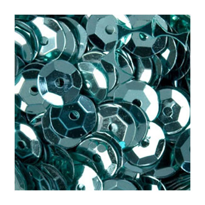 3000 Pailletten 6mm mintgrün 30gr. SB gewölbt Nähen, Basteln, Verzieren und Dekorieren