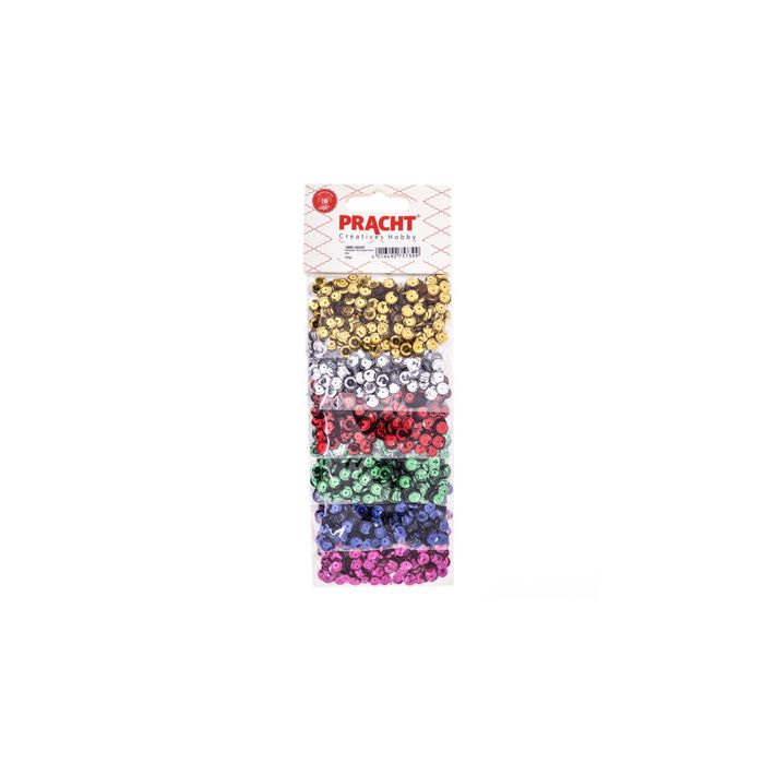 Pailletten Schüssel 6mm Mix 42 gr 0885-06505 4016490757399  