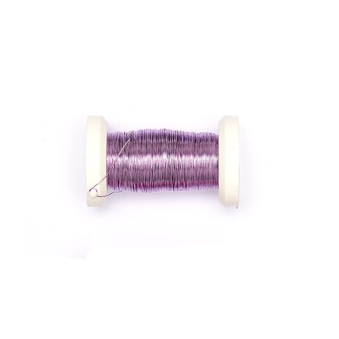 Kupferdraht Silberbasis met.orchidee 0,25 mm 1 Sp = 50 mtr 1 Sp