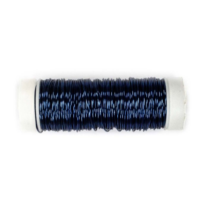 Kupferdraht met. blau 0,5 mm 1 Sp = 25M
