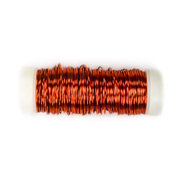 Kupferdraht met.orange 0,5 mm 1 Sp = 25M