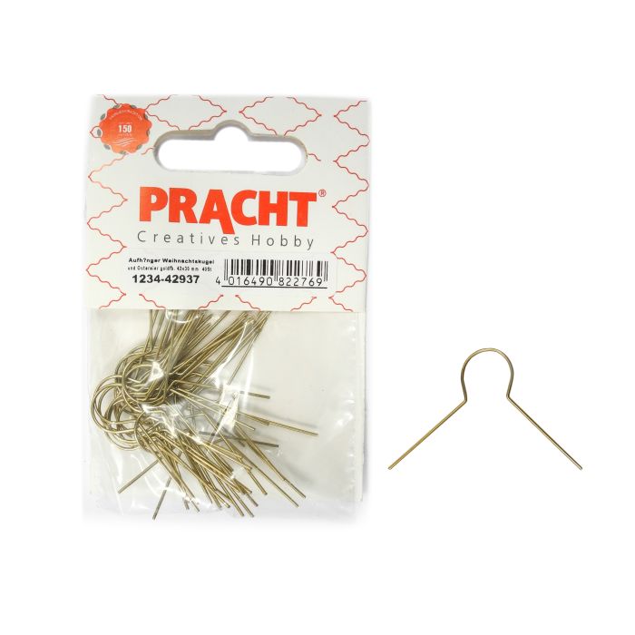 Aufhänger Weihnachtskugel und Ostereier goldfb. 42x30 mm 40 St 1234-42937 4016490822769  