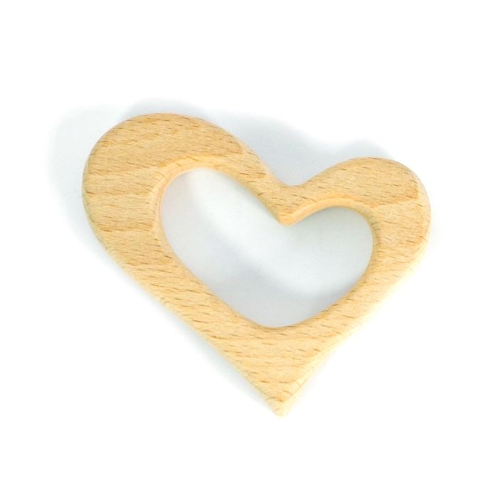 Holzherz natur 68x65 mm