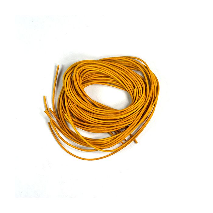 Lederband gelb 1,2 mm 1 mtr