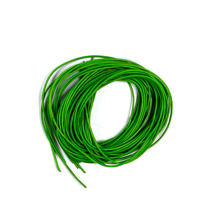 Lederband apfelgrün 1,2 mm 1 mtr