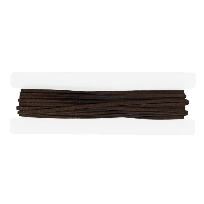 Veloursband dunkelbraun 3 mm, Bild 1 von 5