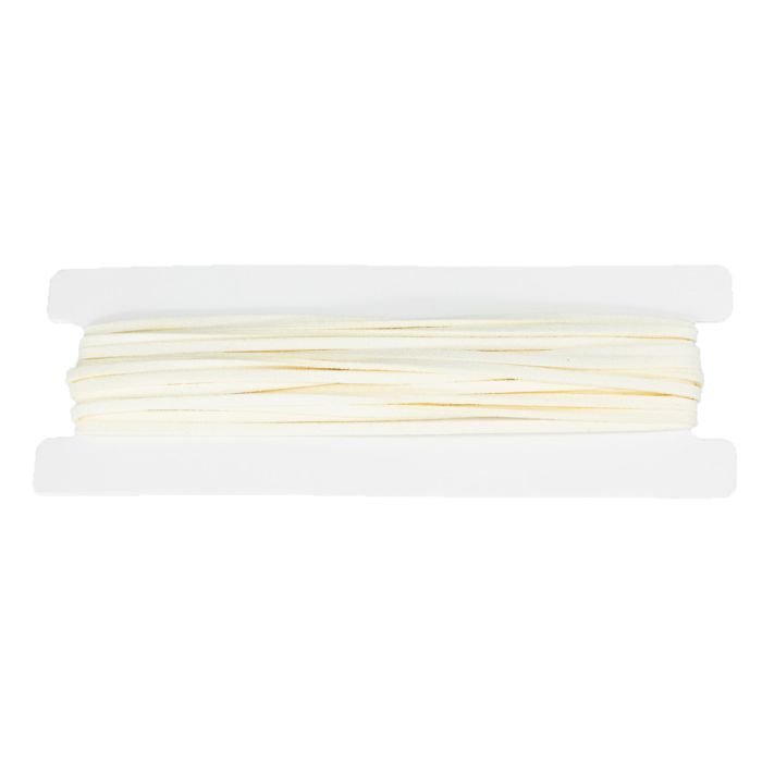 Veloursband creme 3 mm, Bild 1 von 5