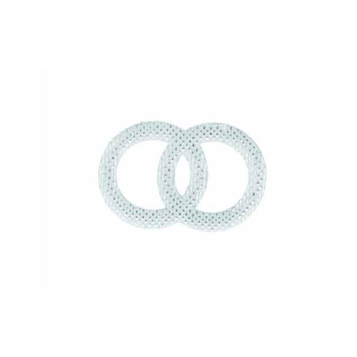 Streuteile Eheringe silberfarben 22x15 mm