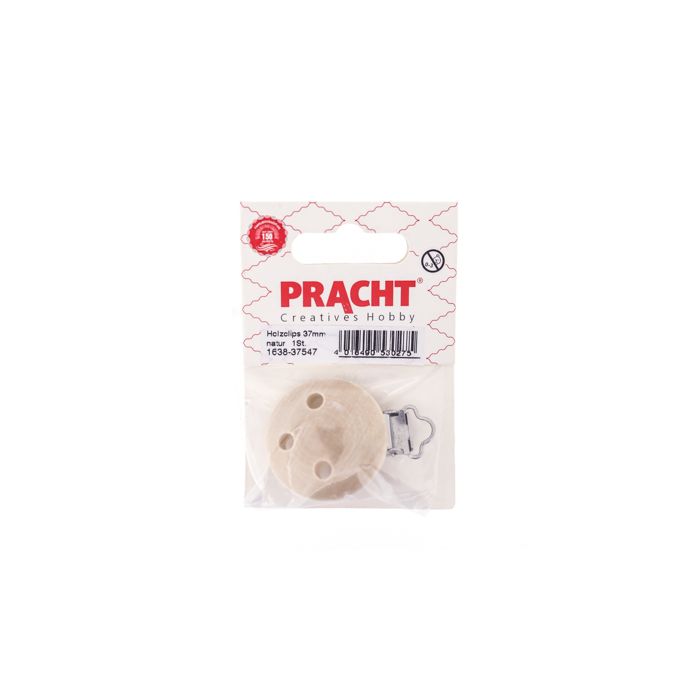 Babyartikel Holzclips natur 37 mm 1 St 1638-37547 4016490530275  