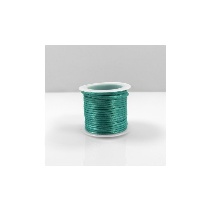Seidenkordel aqua 2 mm 1 Spule = 5 mtr 5Sp 1651-02181 4016490739340  