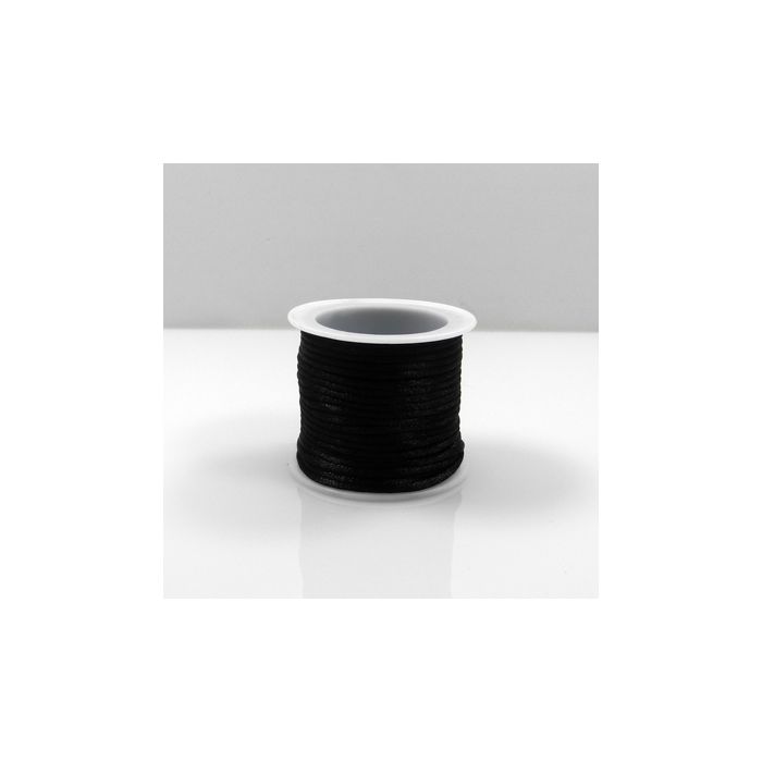Polyesterkordel schwarz 2 mm 1 Spule = 5 mtr, Bild 1 von 2