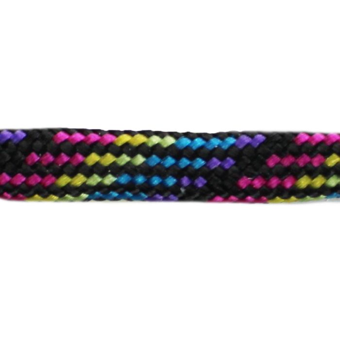 Paracord-Garn rund 4 mm Regenbogen Schwarz – 50 m, Bild 1 von 2