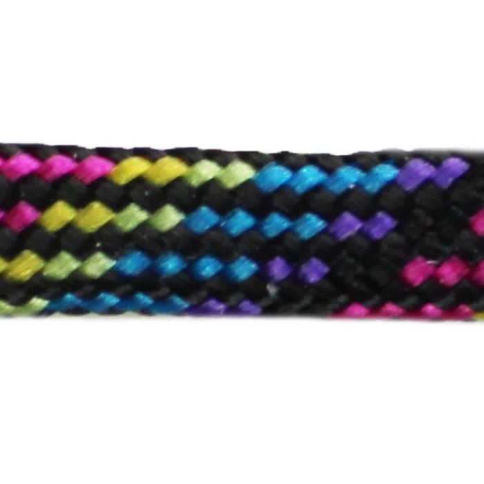 Paracord-Garn rund 4 mm Regenbogen Schwarz – 50 m, Bild 2 von 2