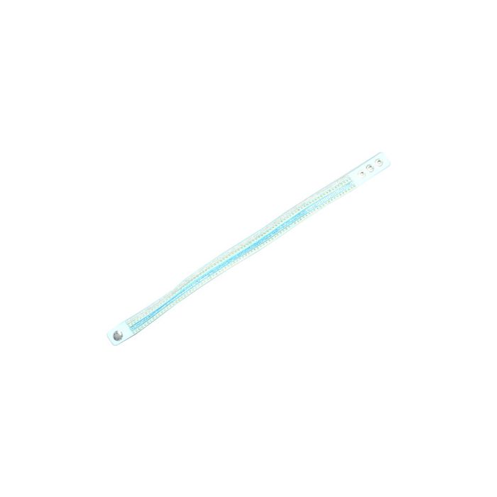 Armband in Strassoptik Niete rund hellblau kristall ton in ton 4 reihig ca. 40 cm 1679-01181 4016490785958  