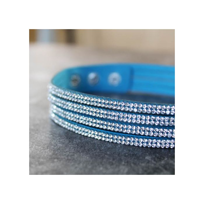 Armband in Strassoptik hellblau kristall ca. 40 cm 1680-01181 4016490800620  