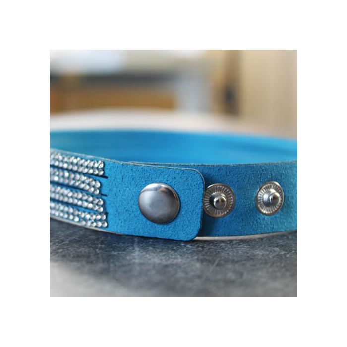 Armband in Strassoptik hellblau kristall ca. 40 cm 1680-01181 4016490800620  