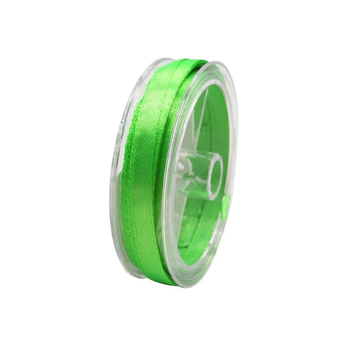 Satin Band hellgrün 6,5 mm 1 Spule = 10 m 5St 1685-65031 4016490856757  