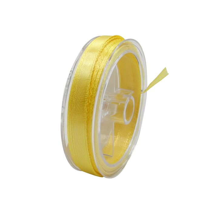 Satin Band gelb 6,5 mm 1 Spule = 10 m 5St 1685-65091 4016490856054  