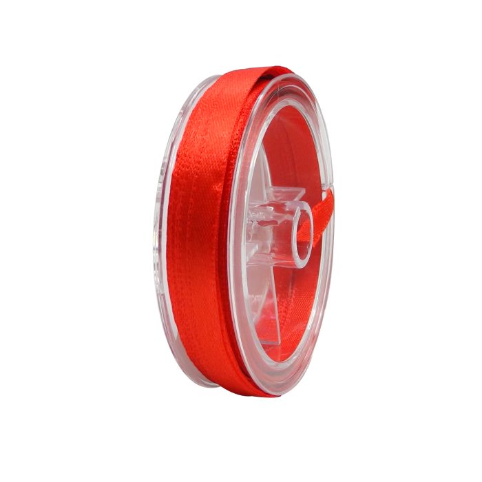 Satin Band rot 6,5 mm 1 Spule = 10 m 5St 1685-65231 4016490856078  