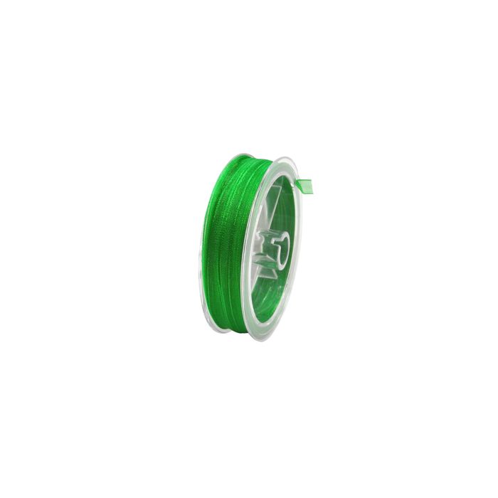 Organza Band grün 3,2 mm 1 Spule = 10 m, Bild 1 von 2